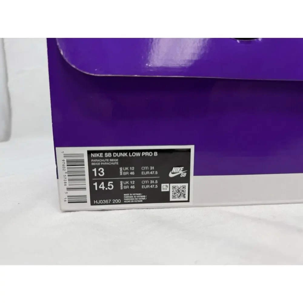Size 13 - Nike Dunk SB Pro B Low Parachute Beige